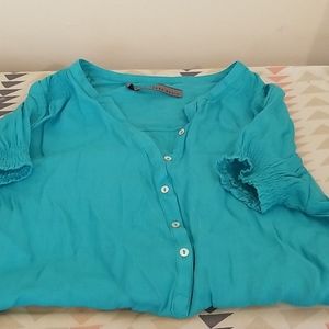 Ruffle sleeve blouse